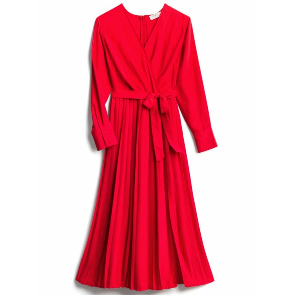 Katien Sturino ryder pleated wrap Maxi Dress